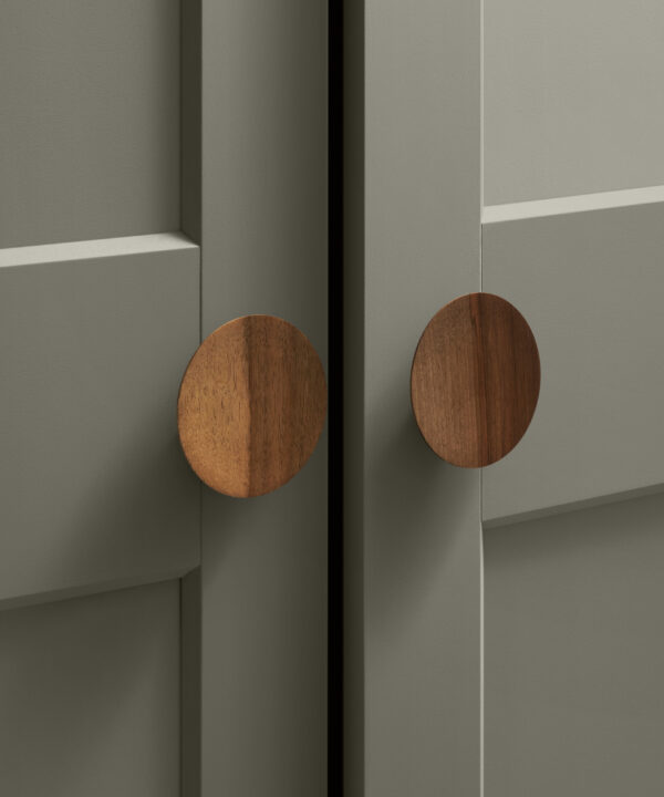 wooden Copse wardrobe door handles
