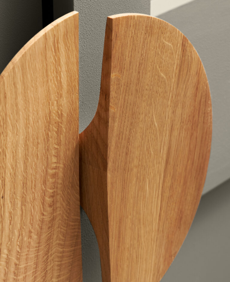 Copse SemiCircular Wardrobe Handle Oak Dowsing & Reynolds