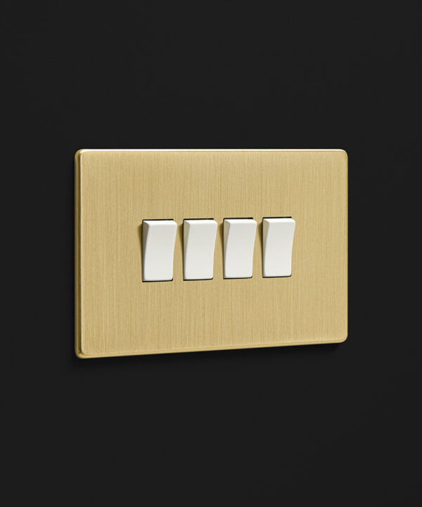 Gold quadruple rocker switch