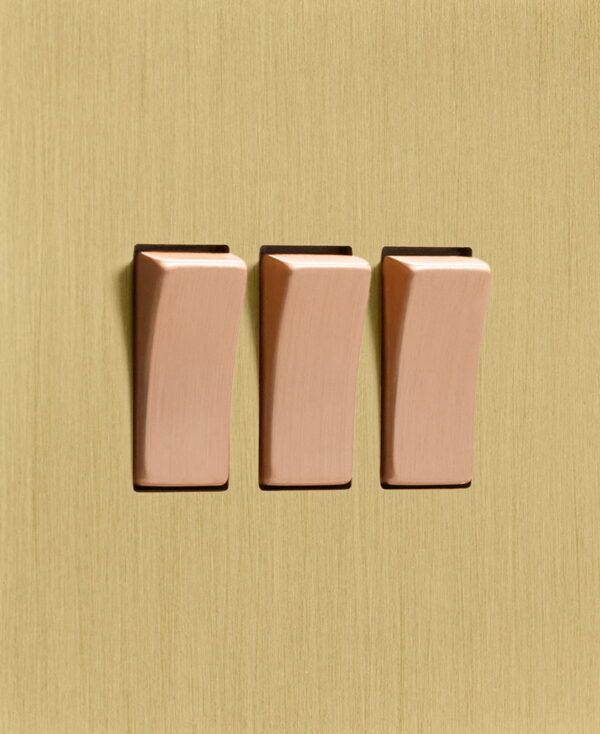 Triple Light Switch Gold Dowsing & Reynolds