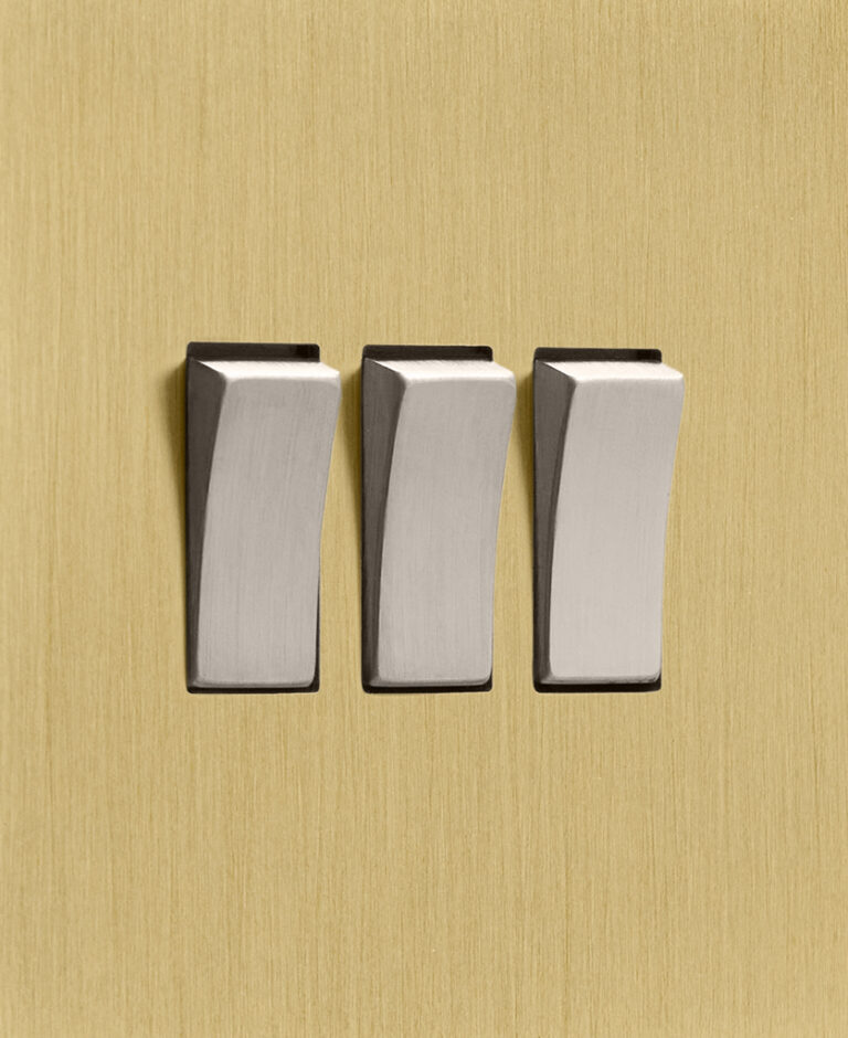 Triple Light Switch Gold Dowsing & Reynolds