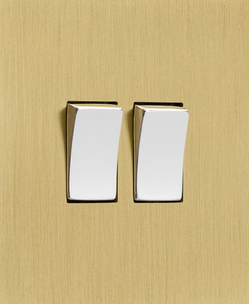 Gold Double Light Switch Dowsing & Reynolds