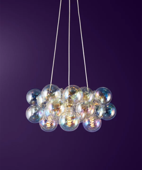 Medium Iridescent bubble chandelier