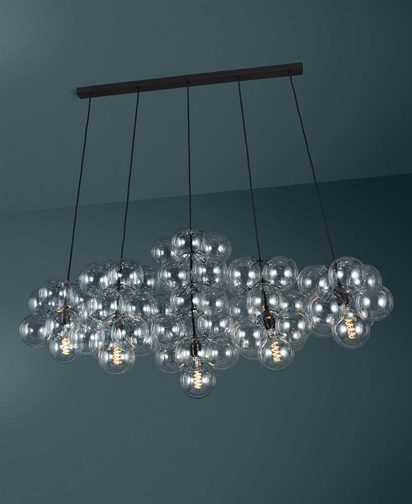 Black shop bubble chandelier