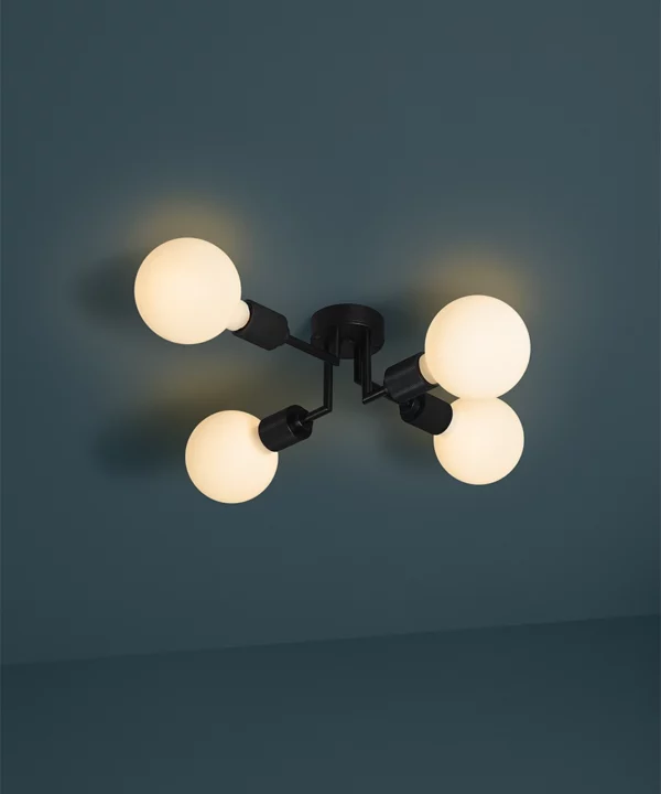 Black Berkeley ceiling light