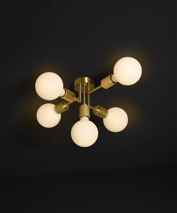 Gold Connaught ceiling light