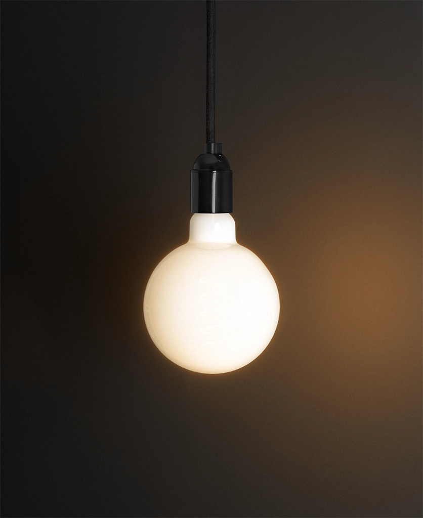 warm white globe light bulb