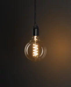 LED clear filament light bulb