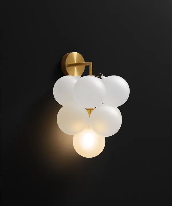 frosted glass wall light bubble chandelier