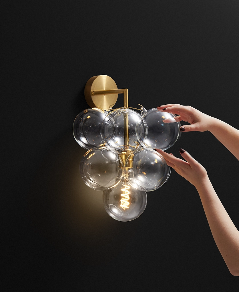 Gold Bubble Wall Light Dowsing Reynolds