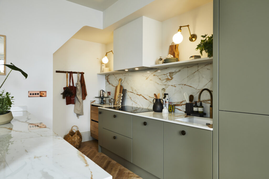 Magnet kitchens' Jen Nash using shaker style kitchen units with black handles