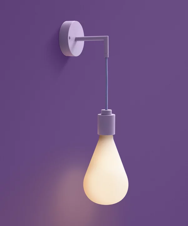 decorative digital lavender wall light