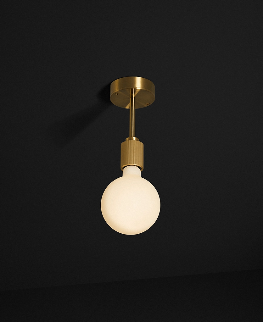 gold ceiling light Portobello from the Hotel Style lighting range