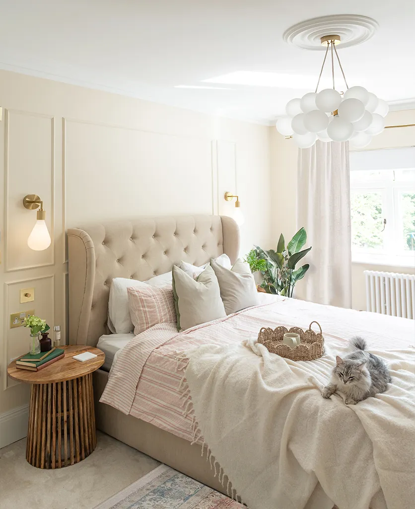 bright airy room with lots of natural light and pale neutral wall colours